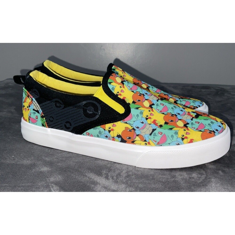 Pokémon Boys Pikachu Slip-On Sneakers Size 6 - Picture 2 of 11